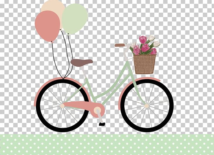 Bicycle Balloon Greeting Card PNG, Clipart, Balloon, Bicycle, Bicycle Accessory, Bicycle Basket, Bicycle Frame Free PNG Download