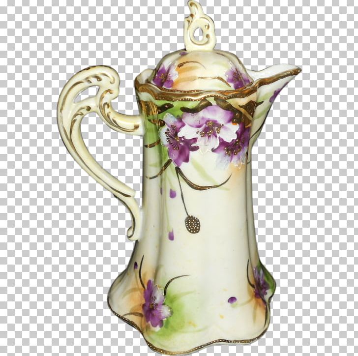 Porcelain Kettle Vase Teapot Tennessee PNG, Clipart, Ceramic, Cup, Drinkware, Handpainted Purple, Kettle Free PNG Download