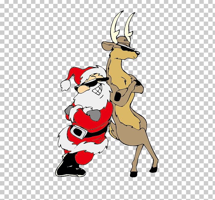 Santa Clauss Reindeer Christmas PNG, Clipart, Cartoon, Christmas Decoration, Christmas Vector Image, Creative Christmas, Deer Free PNG Download