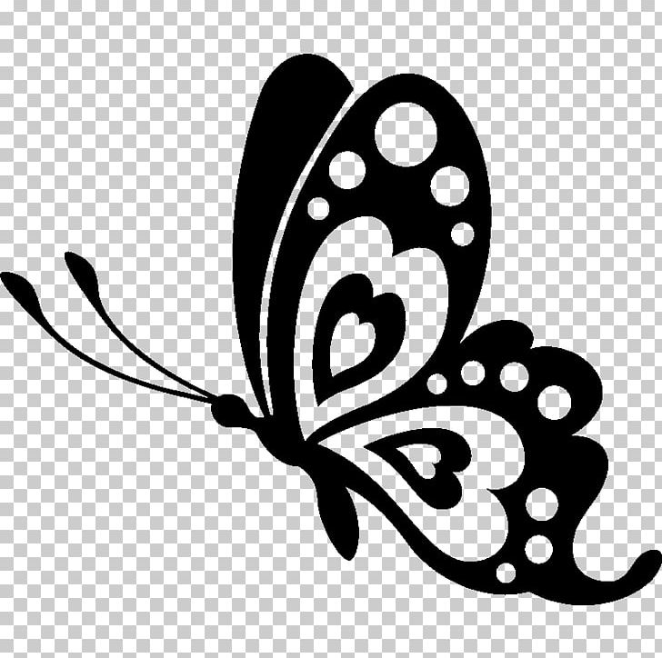 Butterfly Stencil Silhouette Drawing PNG, Clipart, Artwork, Autocad Dxf, Black And White, Brush Footed Butterfly, Butterfly Free PNG Download