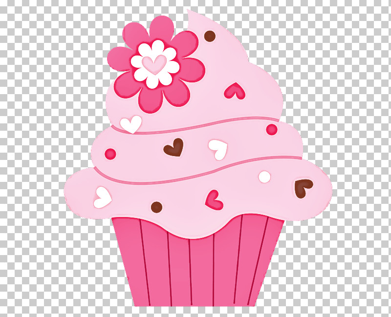 Pink Baking Cup Cupcake Dessert Food PNG, Clipart, Baking Cup, Buttercream, Cake, Cupcake, Dessert Free PNG Download