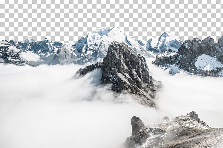 Mountain Snow Fog Cloud Landform PNG, Clipart, City Landscape, Computer Wallpaper, Geological Phenomenon, Geology, Landscapes Free PNG Download