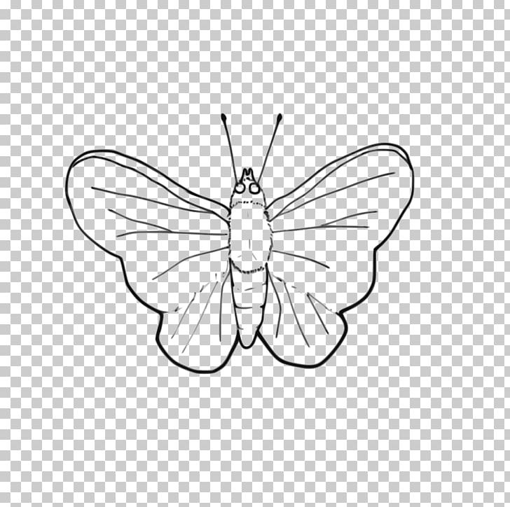 Butterfly Line Art Black And White PNG, Clipart, Area, Art, Artwork, Brush Footed Butterfly, Fictional Character Free PNG Download