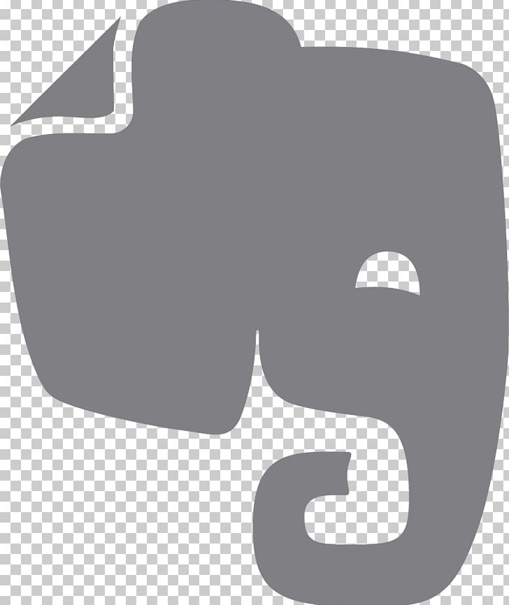 Evernote Computer Icons Logo Portable Network Graphics Scalable Graphics PNG, Clipart, Angle, Black And White, Computer Icons, Elephants And Mammoths, Evernote Free PNG Download