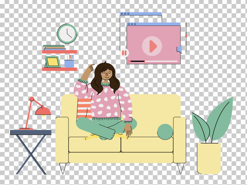 Resting Home Rest PNG, Clipart, Behavior, Cartoon, Furniture, Home, Human Free PNG Download