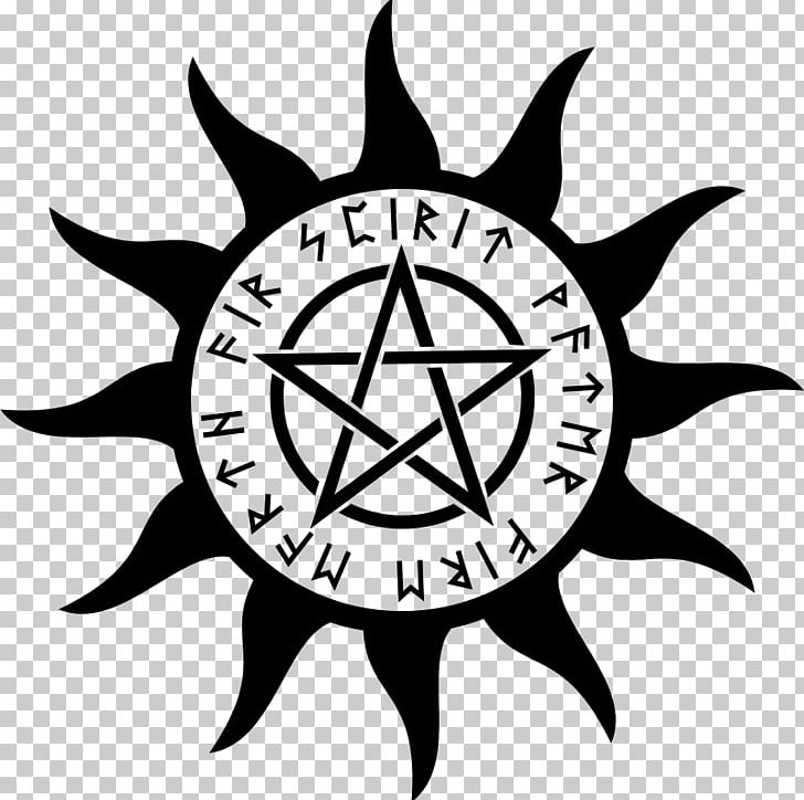 Pentagram Pentacle Wicca PNG, Clipart, Artwork, Black And White, Circle, Fire, Line Free PNG Download