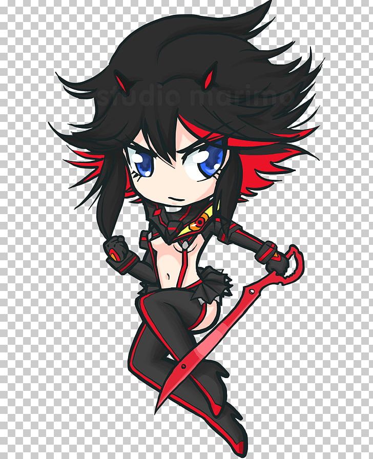 Ryuko Matoi Satsuki Kiryuin Senketsu Anime Mako Mankanshoku PNG, Clipart, Anime, Art, Black Hair, Cartoon, Chibi Free PNG Download