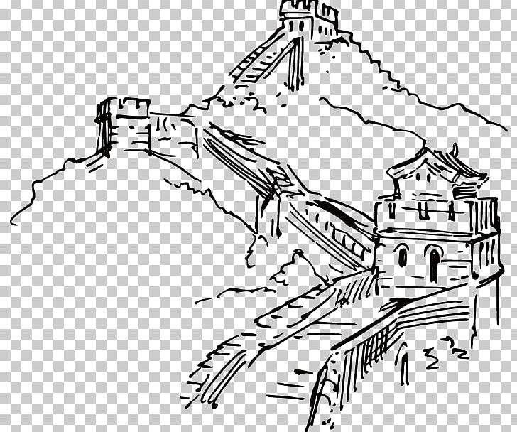 Great Wall Of China Ink Wash Painting Illustration PNG, Clipart, Angle, Black, Cartoon, China, China Vector Free PNG Download