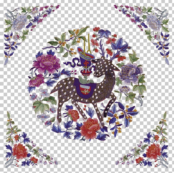 Red Deer Fairy Tale Vecteur PNG, Clipart, Animals, Art, Chinese, Chinese Style, Cross Stitch Free PNG Download