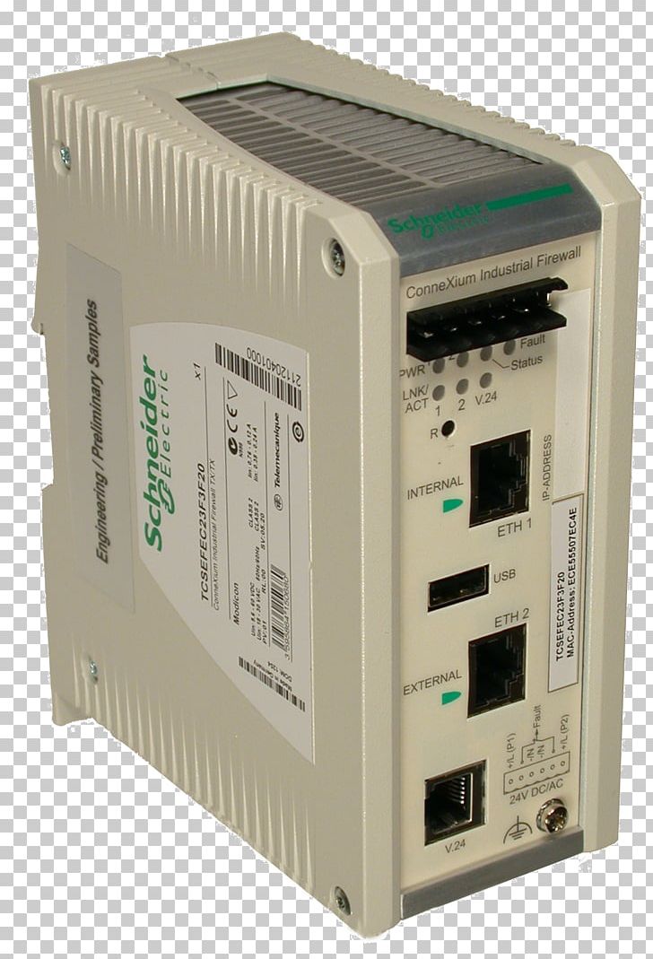 Tofino Schneider Electric Firewall Power Converters SCADA PNG, Clipart, Computer Component, Electron, Electronic Device, Electronics, Firewall Free PNG Download