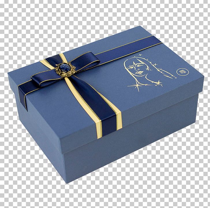 Box Paper Gift Ribbon Packaging And Labeling PNG, Clipart, Bag, Blue, Blue Background, Blue Flower, Blue Gift Box Free PNG Download