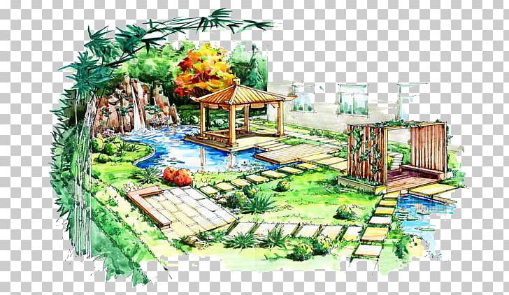 Garden Landscape Architecture Designer PNG, Clipart, Architecture, Chin, Chinese Pavilion, Corner, Grass Free PNG Download