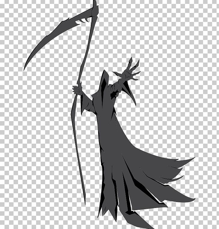 Death Open Graphics Illustration PNG, Clipart, Azrael, Beak, Bird, Black And White, Cold Weapon Free PNG Download