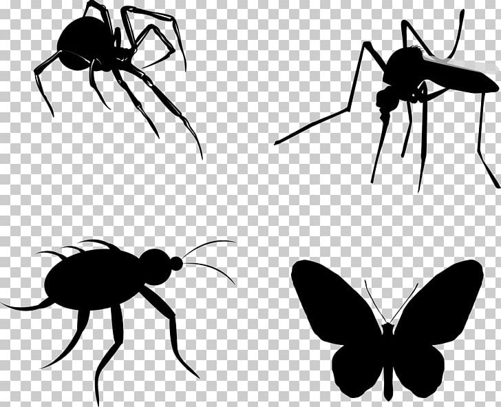 Insect Silhouette Butterfly Euclidean PNG, Clipart, Animals, Arthropod, City Silhouette, Dog Silhouette, Encapsulated Postscript Free PNG Download
