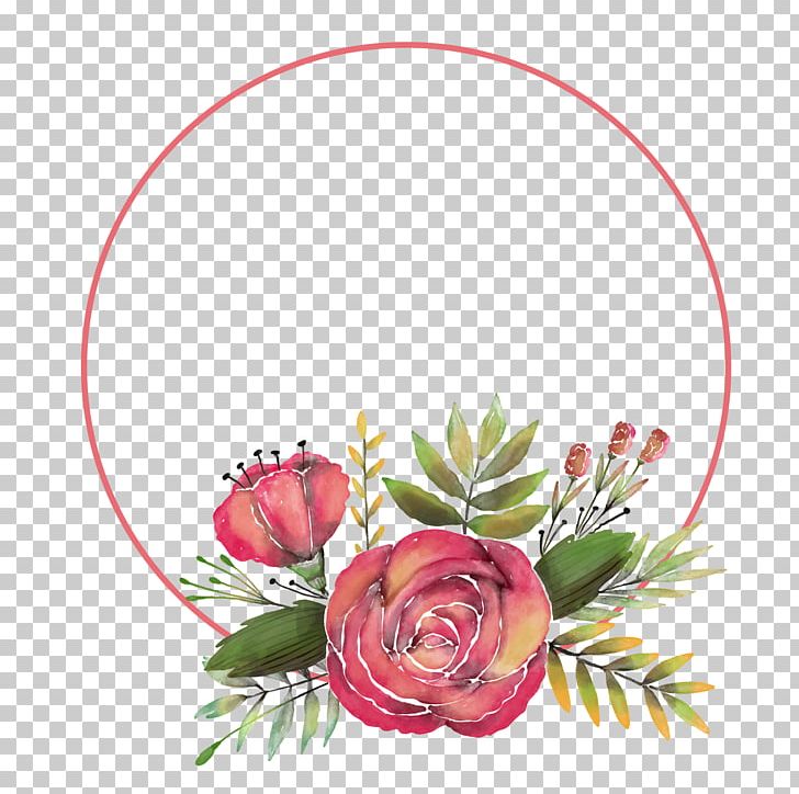 Hand Painted Rose Flower Decorative Frame PNG, Clipart, Decorative Patterns, Design, Flower, Flower Arranging, Flowers Free PNG Download