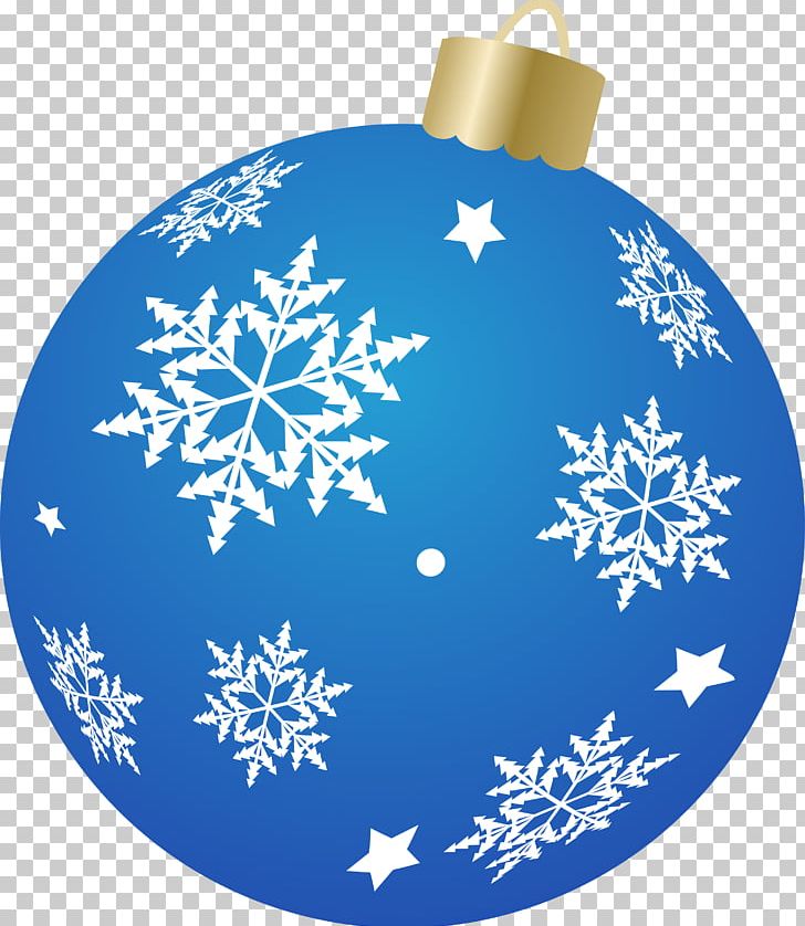 Christmas Ornament Christmas Decoration Cobalt Blue Snowflake PNG