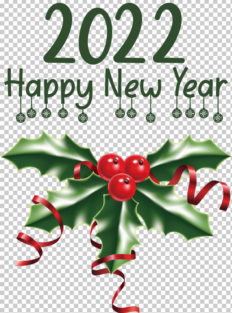 2022 Happy New Year 2022 New Year Happy New Year PNG, Clipart, American Holly, Berry, Common Holly, Happy New Year, Holly Free PNG Download