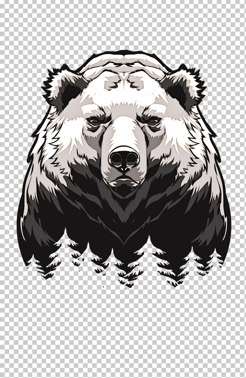 Grizzly Bear Bear Brown Bear Head Sloth Bear PNG, Clipart, Bear, Blackandwhite, Brown Bear, Grizzly Bear, Head Free PNG Download