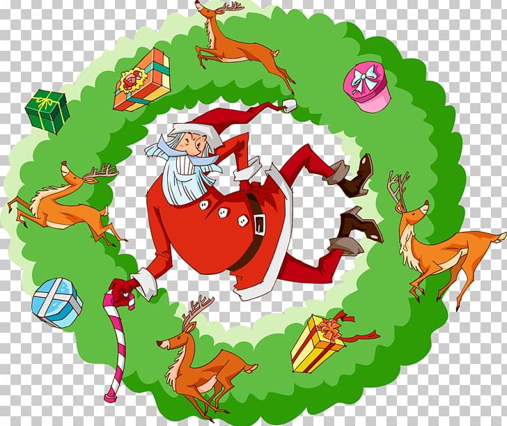 Santa Claus Reindeer Graphics Christmas Day PNG, Clipart, Art, Cartoon, Christmas, Christmas Day, Christmas Ornament Free PNG Download
