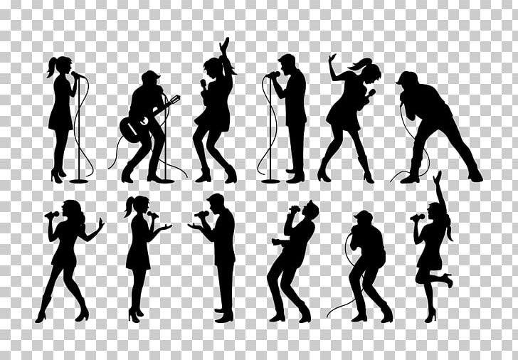 Silhouette Singing PNG, Clipart, Art, Arts, Black And White, Choreography, Dance Free PNG Download