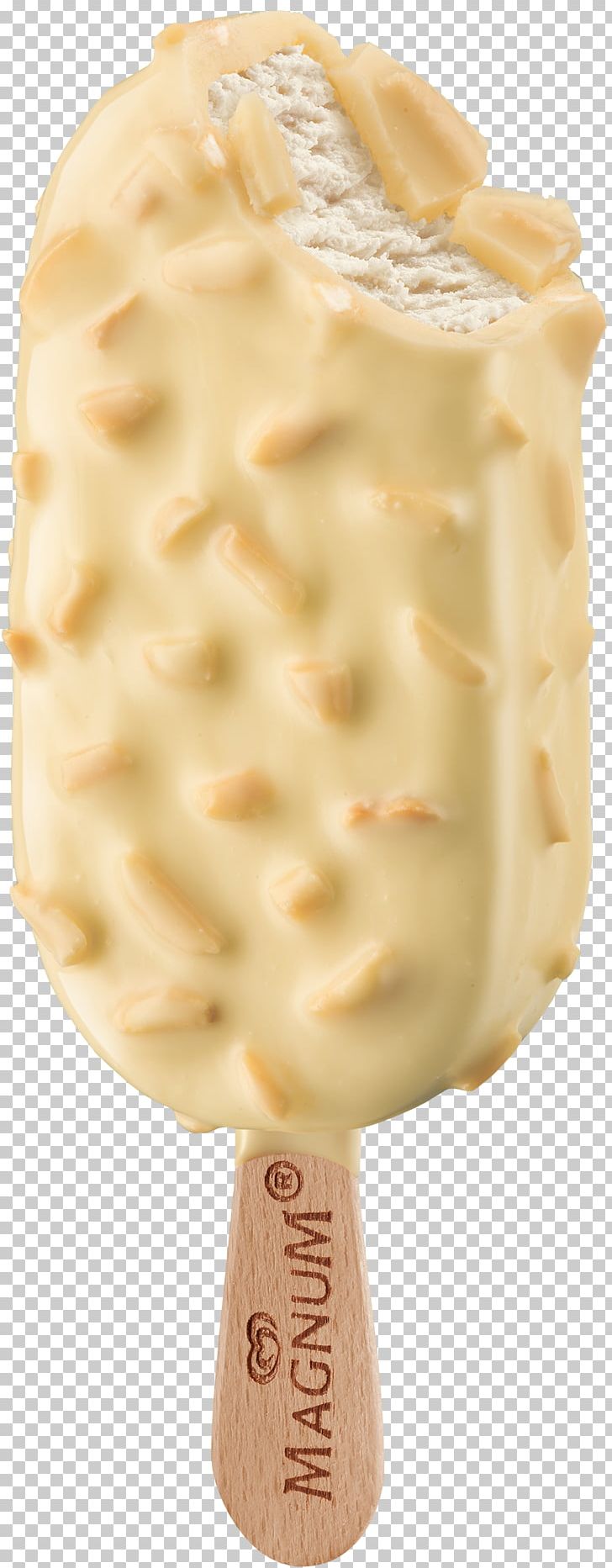 Ice Cream White Chocolate Magnum Wall's PNG, Clipart, Almond, Almonds, Chocolate, Chocolate Ice Cream, Dairy Product Free PNG Download