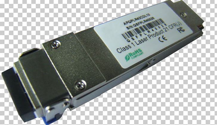 QSFP Small Form-factor Pluggable Transceiver Single-mode Optical Fiber PNG, Clipart, Computer Software, Cwdm, Data Storage Device, Electrical Connector, Electronic Free PNG Download