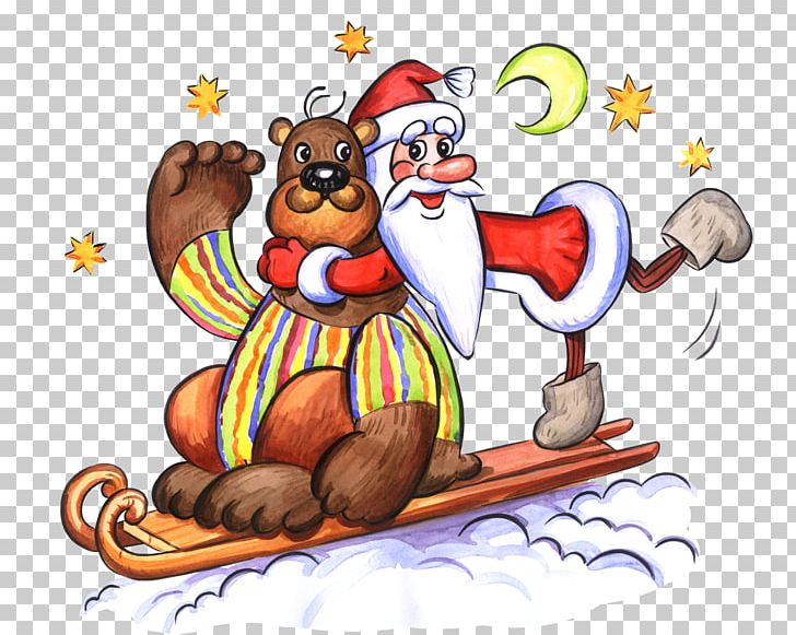 New Year Santa Claus Drawing Christmas Reindeer PNG, Clipart, Carnivoran, Cartoon, Christmas Decoration, Christmas Lights, Christmas Tree Free PNG Download