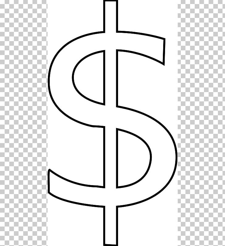 Dollar Sign Currency Symbol PNG, Clipart, Angle, Area, Australian Dollar, Black And White, Cross Free PNG Download
