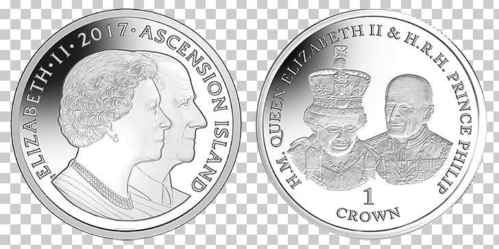Silver Coin Ascension Island Silver Coin Pobjoy Mint PNG, Clipart, Ascension Island, Black And White, British Overseas Territories, Cash, Coin Free PNG Download