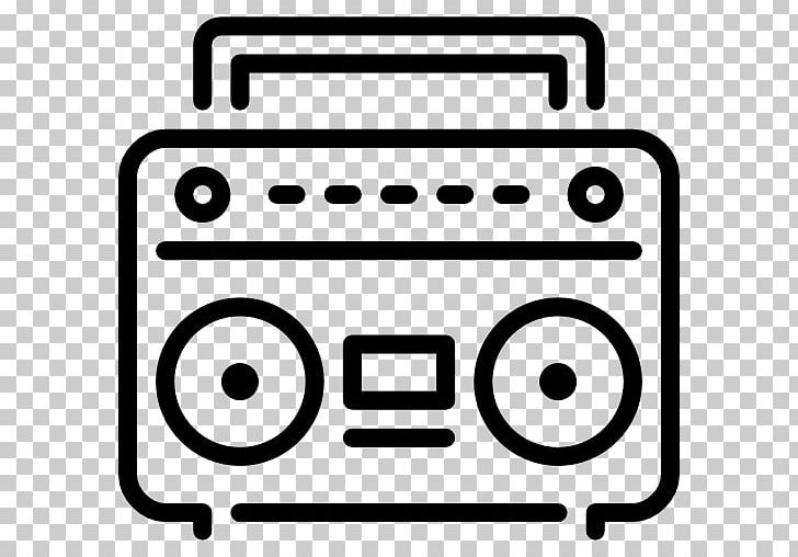 Computer Icons Boombox PNG, Clipart, Area, Black And White, Boombox, Brand, Cassette Deck Free PNG Download