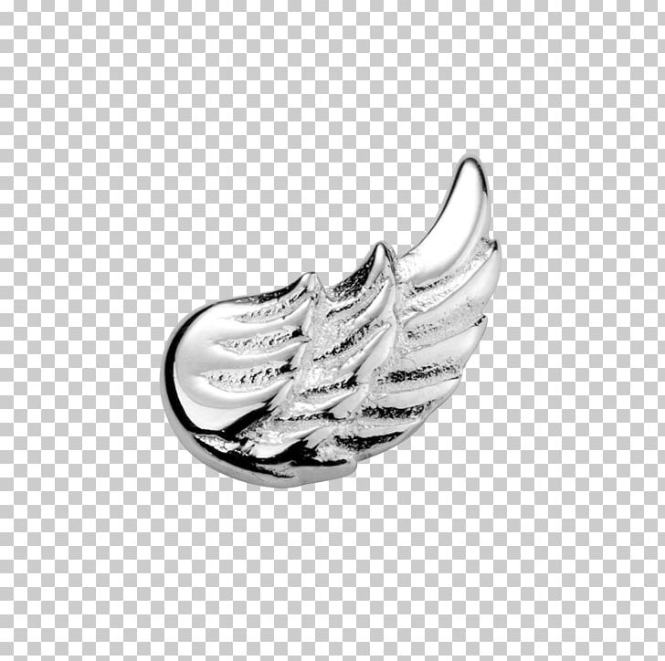 Earring Jewellery Store Charm Bracelet Locket PNG, Clipart, Angel, Angel Wing, Black And White, Body Jewelry, Charm Free PNG Download