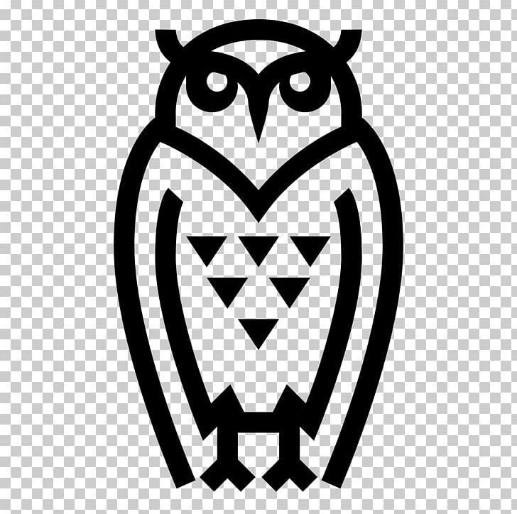 Owl Computer Icons PNG, Clipart, Animals, Beak, Bird, Bird Of Prey, Black And White Free PNG Download