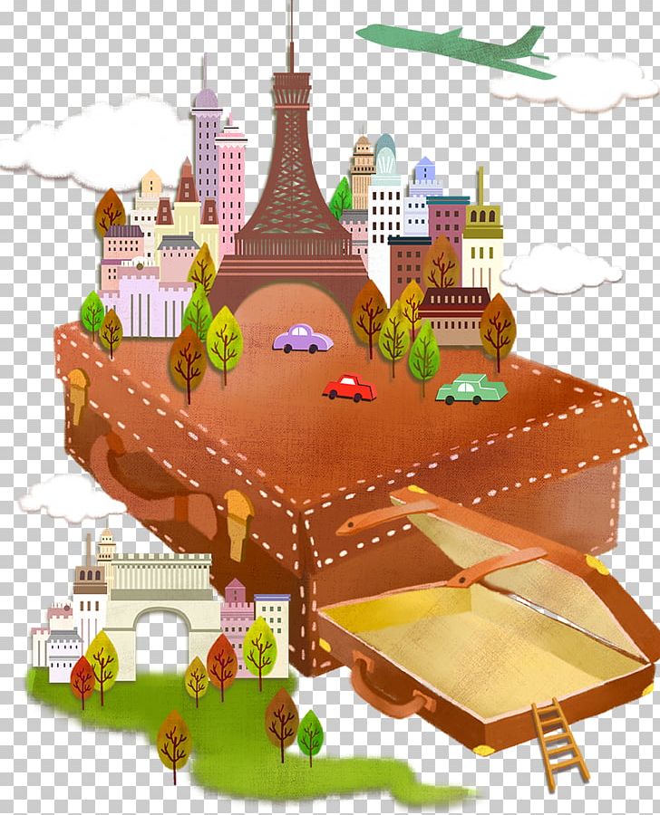 Suitcase Travel Box Illustration PNG, Clipart, Aircraft, Airport Checkin, Baggage, Building, Car Free PNG Download