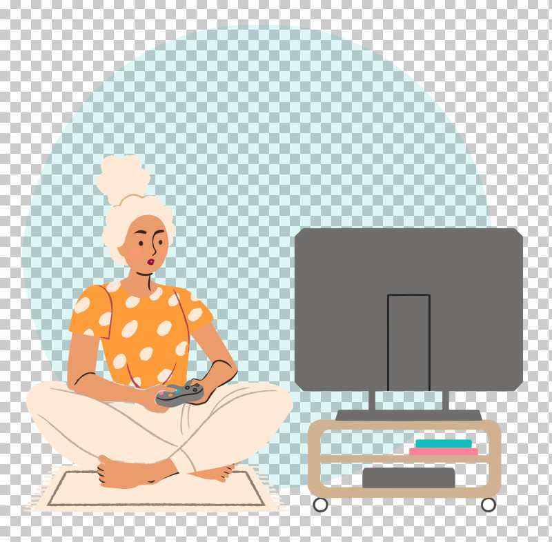Playing Video Games PNG, Clipart, Behavior, Cartoon, Furniture, Joint, Line Free PNG Download