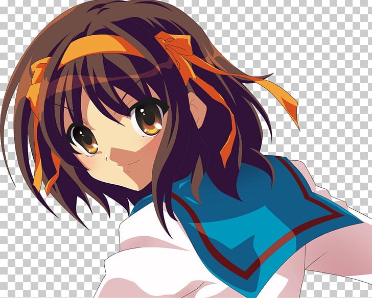 The Melancholy Of Haruhi Suzumiya Anime Yuki Nagato Desktop PNG, Clipart, Anime, Artwork, Black Hair, Brown Hair, Cartoon Free PNG Download