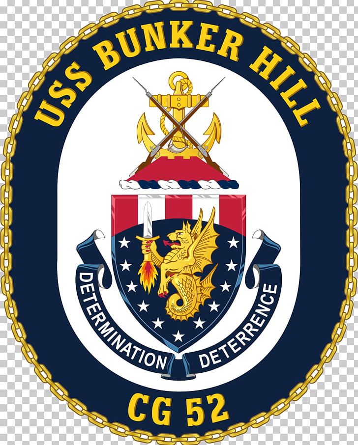 Battle Of Bunker Hill USS Bunker Hill (CG-52) United States Ticonderoga-class Cruiser PNG, Clipart, Badge, Battle Of Bunker Hill, Brand, Crest, Cruiser Free PNG Download