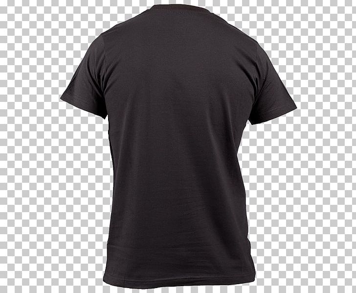 T-shirt Polo Shirt Sleeve Crew Neck Black PNG, Clipart, Active Shirt, Angle, Background Black, Black, Black Background Free PNG Download