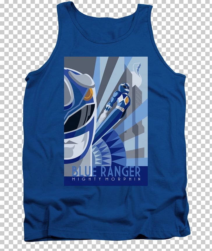 Billy Cranston T-shirt Gilets Top Sleeveless Shirt PNG, Clipart, Active Shirt, Active Tank, Billy Cranston, Blue, Brand Free PNG Download
