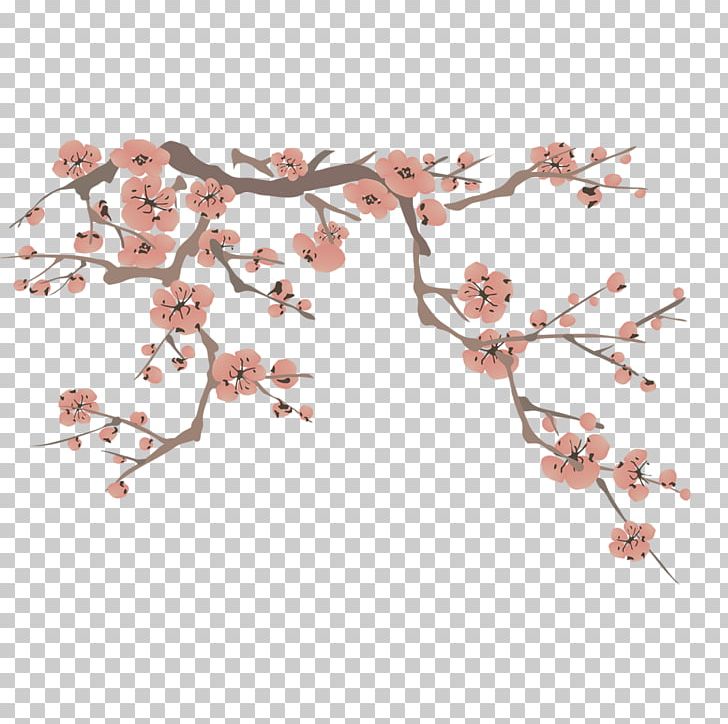 Plum Blossom Red PNG, Clipart, Blossom, Branch, Cherry Blossom, Chinese, Chinese Style Free PNG Download