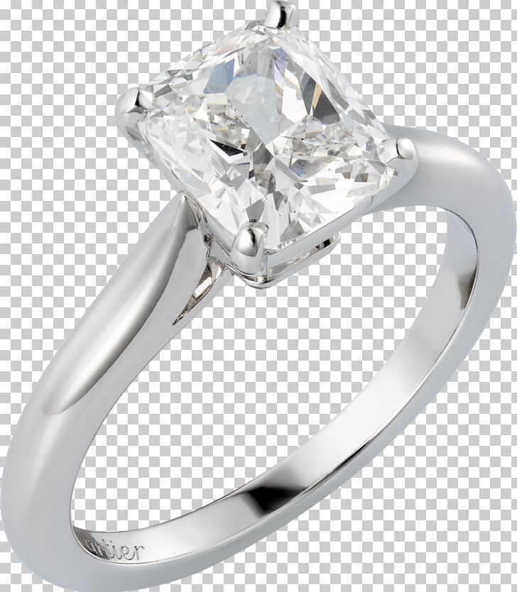 Solitaire Diamond Engagement Ring Cartier PNG, Clipart, Body Jewelry, Carat, Cartier, Colored Gold, Diamond Free PNG Download