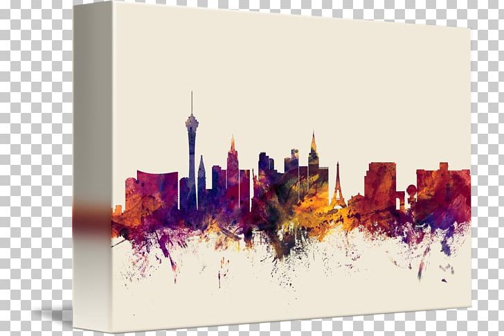 Las Vegas Strip Canvas Print Printing Skyline PNG, Clipart, Art, Artist, Canvas, Canvas Print, Cityscape Free PNG Download