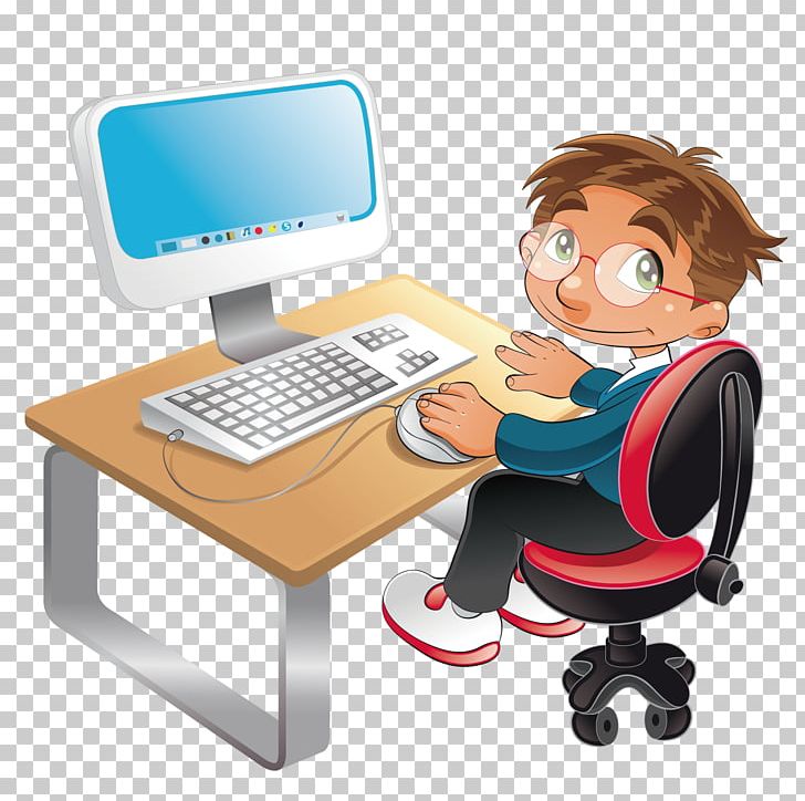 Student Computer Cartoon PNG, Clipart, Boy, Boy Cartoon, Boy Vector, Cloud Computing, Computer Operator Free PNG Download