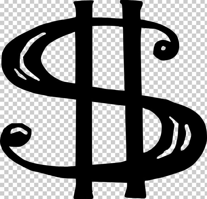 Dollar Sign United States Dollar PNG, Clipart, Black And White, Clip Art, Computer Icons, Currency, Document Free PNG Download
