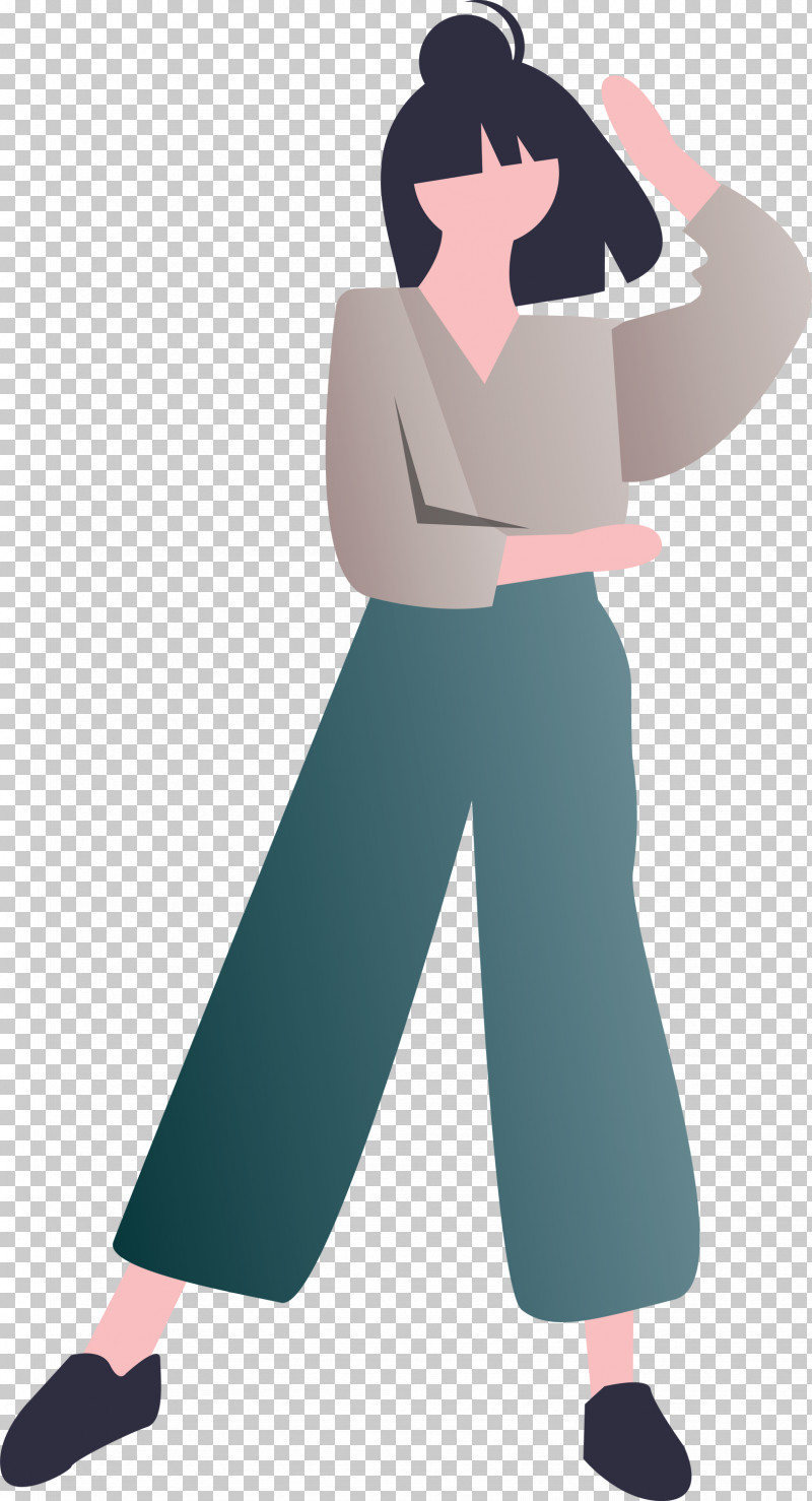 Modern Girl PNG, Clipart, Cartoon, Modern Girl, Standing Free PNG Download