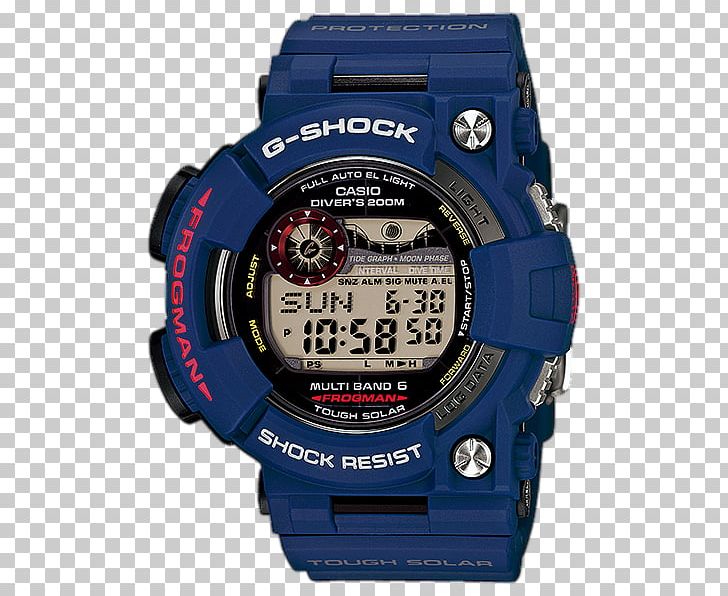 Master Of G Casio G-Shock Frogman Watch PNG, Clipart, Accessories, Blue, Brand, Casio, Casio Gshock Frogman Free PNG Download