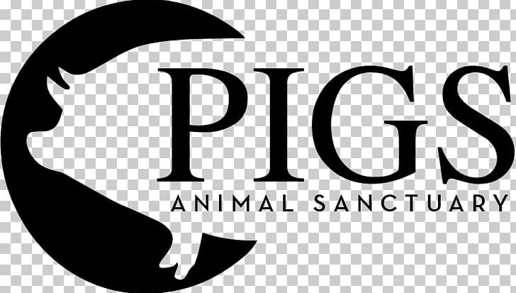 Pig Logo Vanguard Career Center Nicole Beauty & Wigs Animal Sanctuary PNG, Clipart, Animal, Animal Sanctuary, Area, Black And White, Brand Free PNG Download