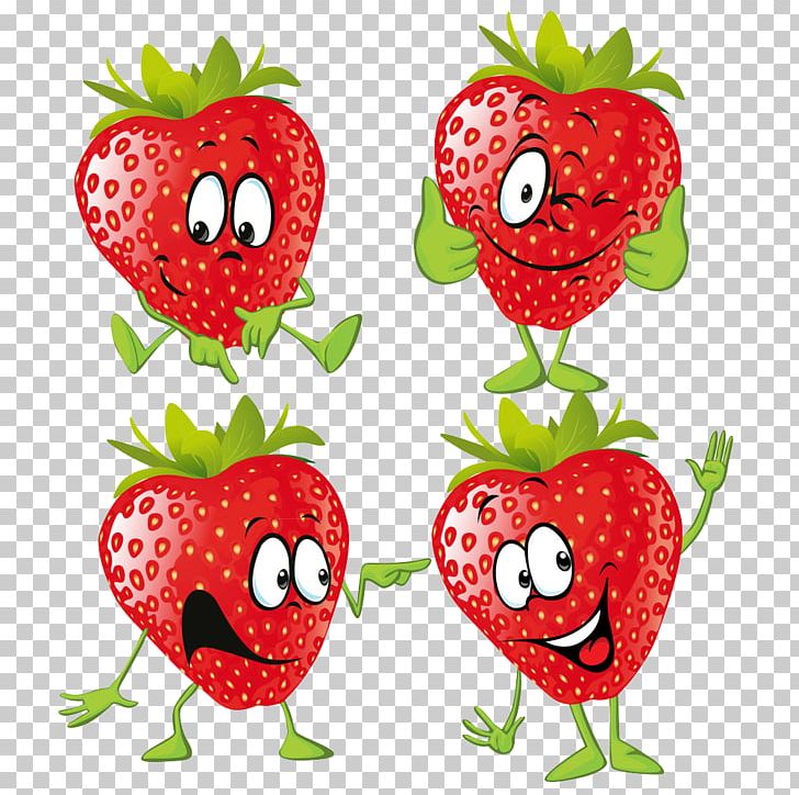 Strawberry Cartoon Fruit Illustration PNG, Clipart, Decor, Encapsulated Postscript, Flower, Food, Fresh Free PNG Download