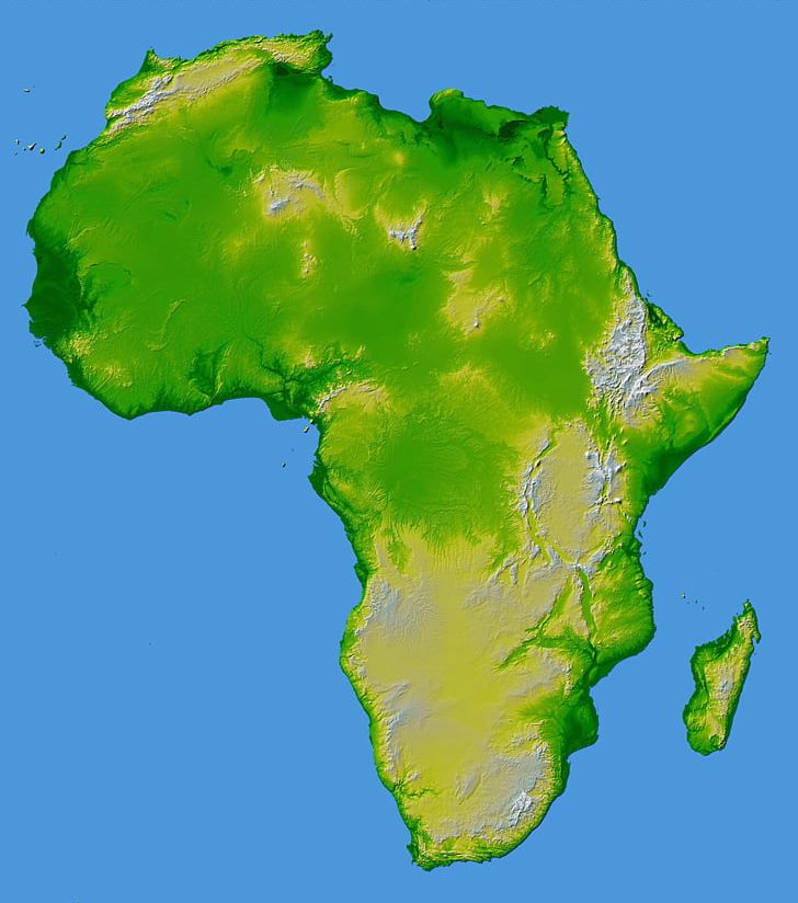 Africa Topographic Map World Map Elevation PNG, Clipart, Africa, Digital Elevation Model, Earth, Ecoregion, Elevation Free PNG Download