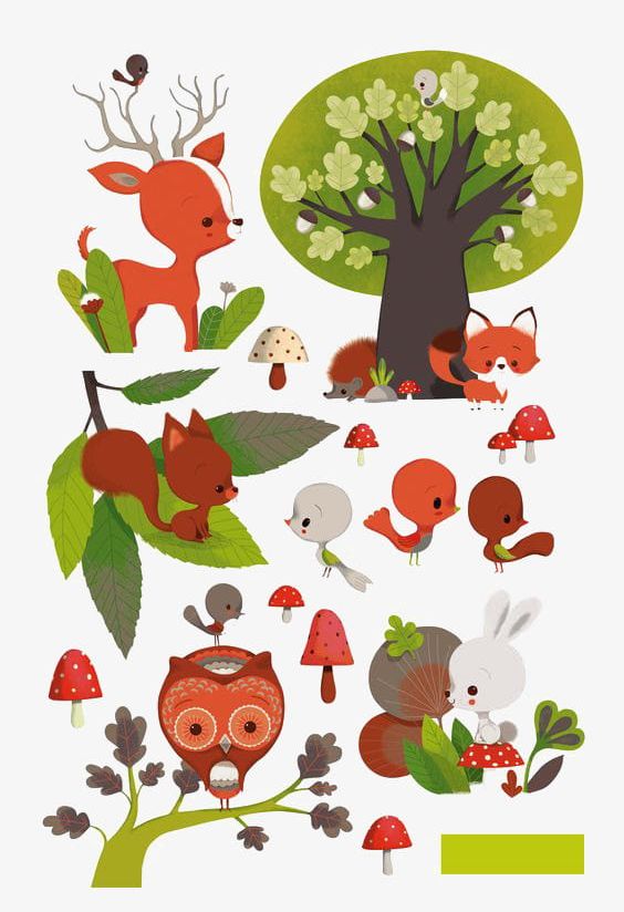 Cartoon Forest Animals PNG, Clipart, Animal, Animals Clipart, Animals Clipart, Cartoon, Cartoon Clipart Free PNG Download