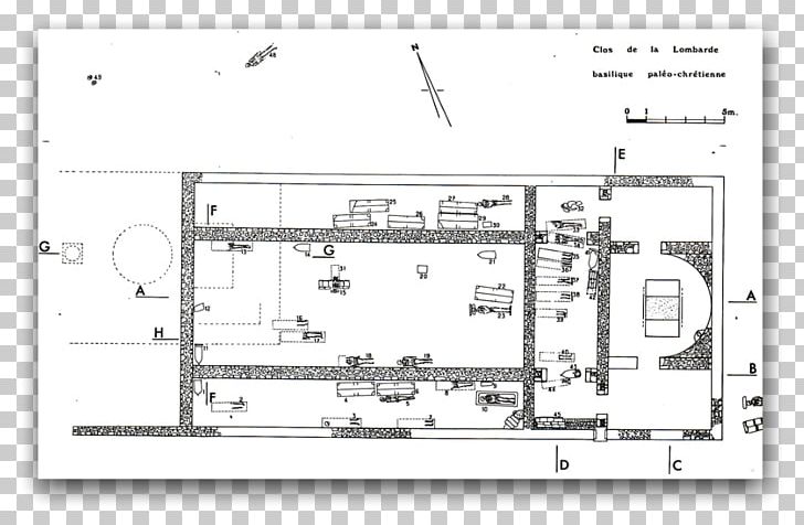 Vestiges Archéologiques Du Clos De La Lombarde Basilica Paleochristian Architecture Basilika PNG, Clipart, Angle, Area, Baix Imperi, Basilica, Basilika Free PNG Download